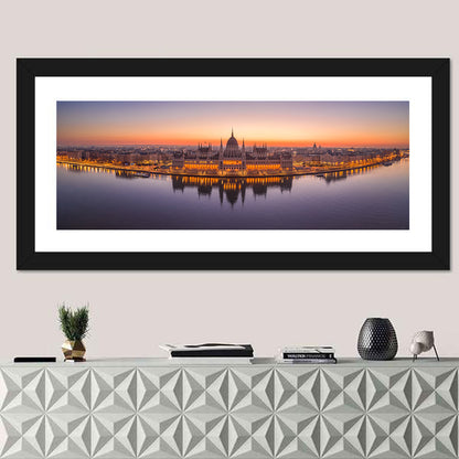 Hungarian Parliament at Dusk Wall Art