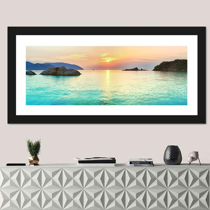 Con Dao Sunrise Over Turquoise Sea Wall Art