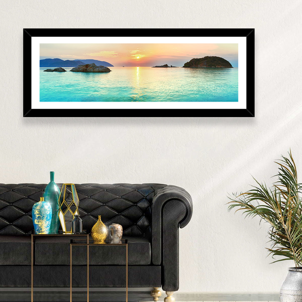Con Dao Sunrise Over Turquoise Sea Wall Art