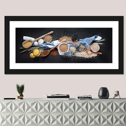 Assorted Grains in Bowls Wall Art
