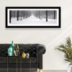 Snow Covered Park Lane Wall Art