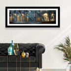 Sunlit Snow Covered Forest Wall Art
