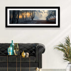 Frosted Forest Morning Light Wall Art
