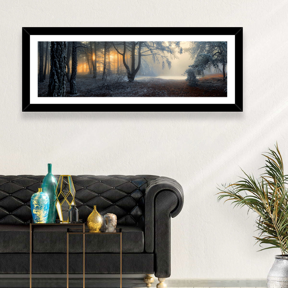 Frosted Forest Morning Light Wall Art
