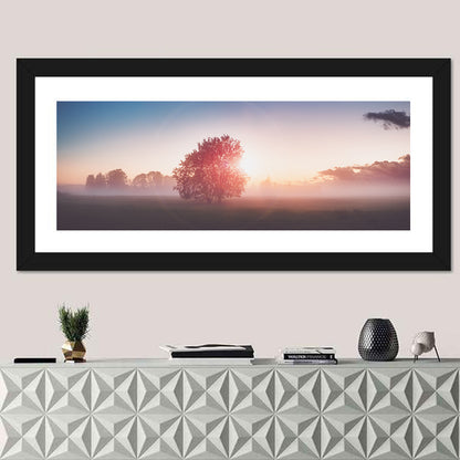 Morning Tree Silhouette Wall Art