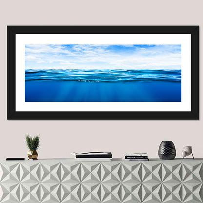 Split-level Ocean Sunlight Wall Art