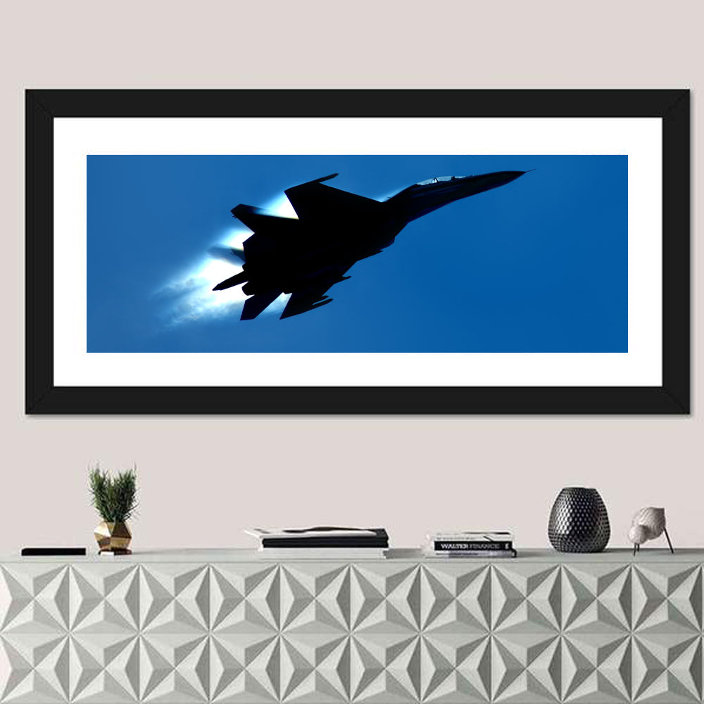Su-27 Silhouette Wall Art