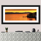 Lake Zurich Golden Sunset Wall Art
