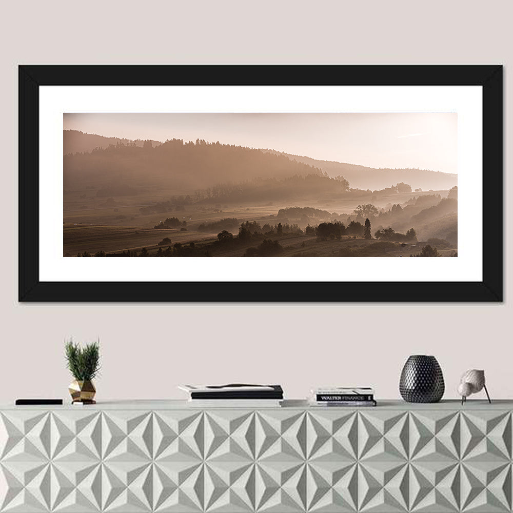 Misty Morning Lake Czorszczynskie Wall Art