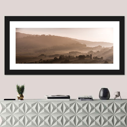Misty Morning Lake Czorszczynskie Wall Art