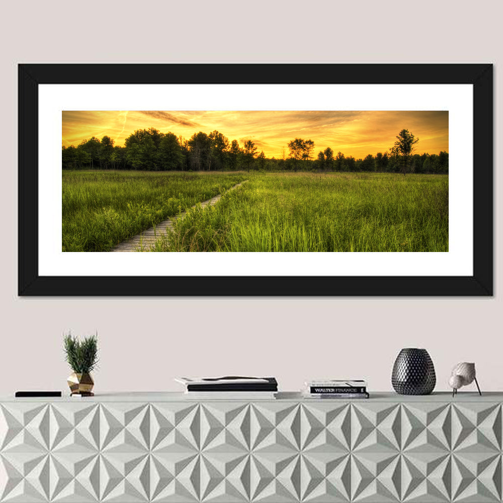 Irwin Prairie Boardwalk Sunset Wall Art