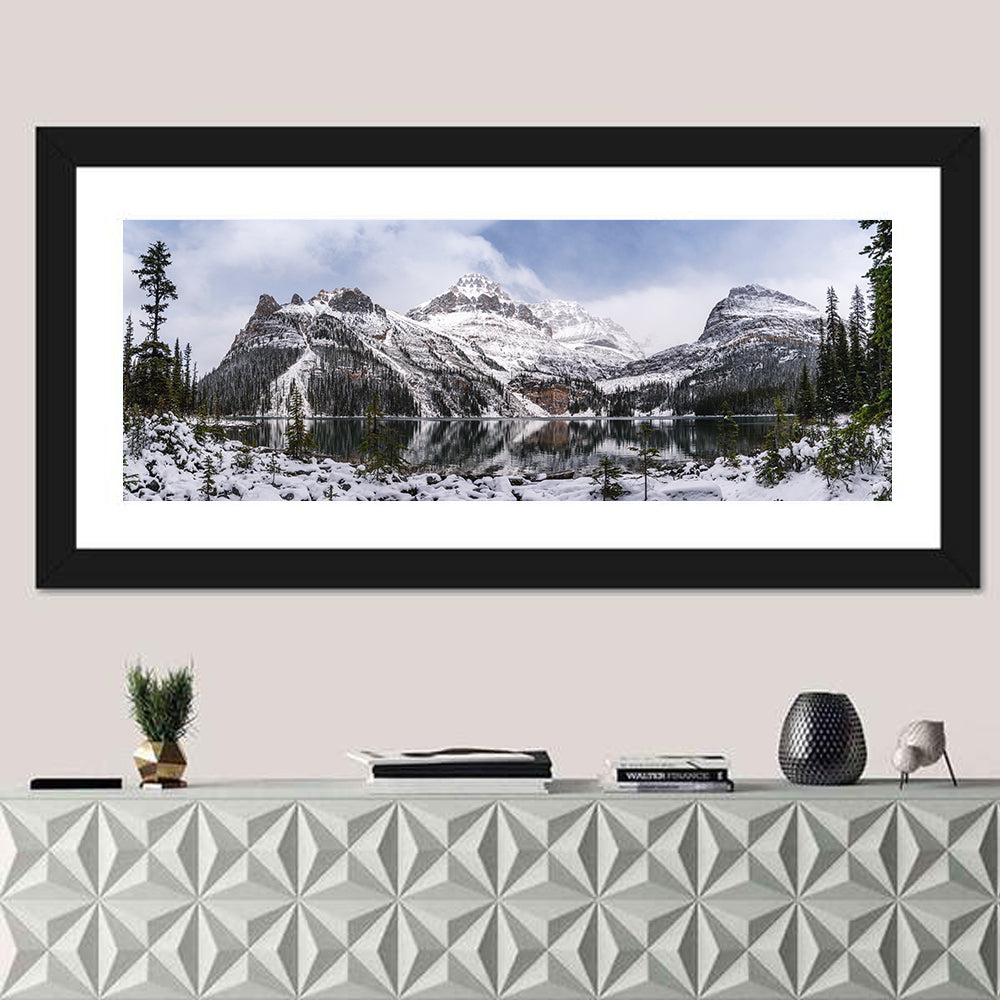 Lake O Hara Winter Reflection Wall Art