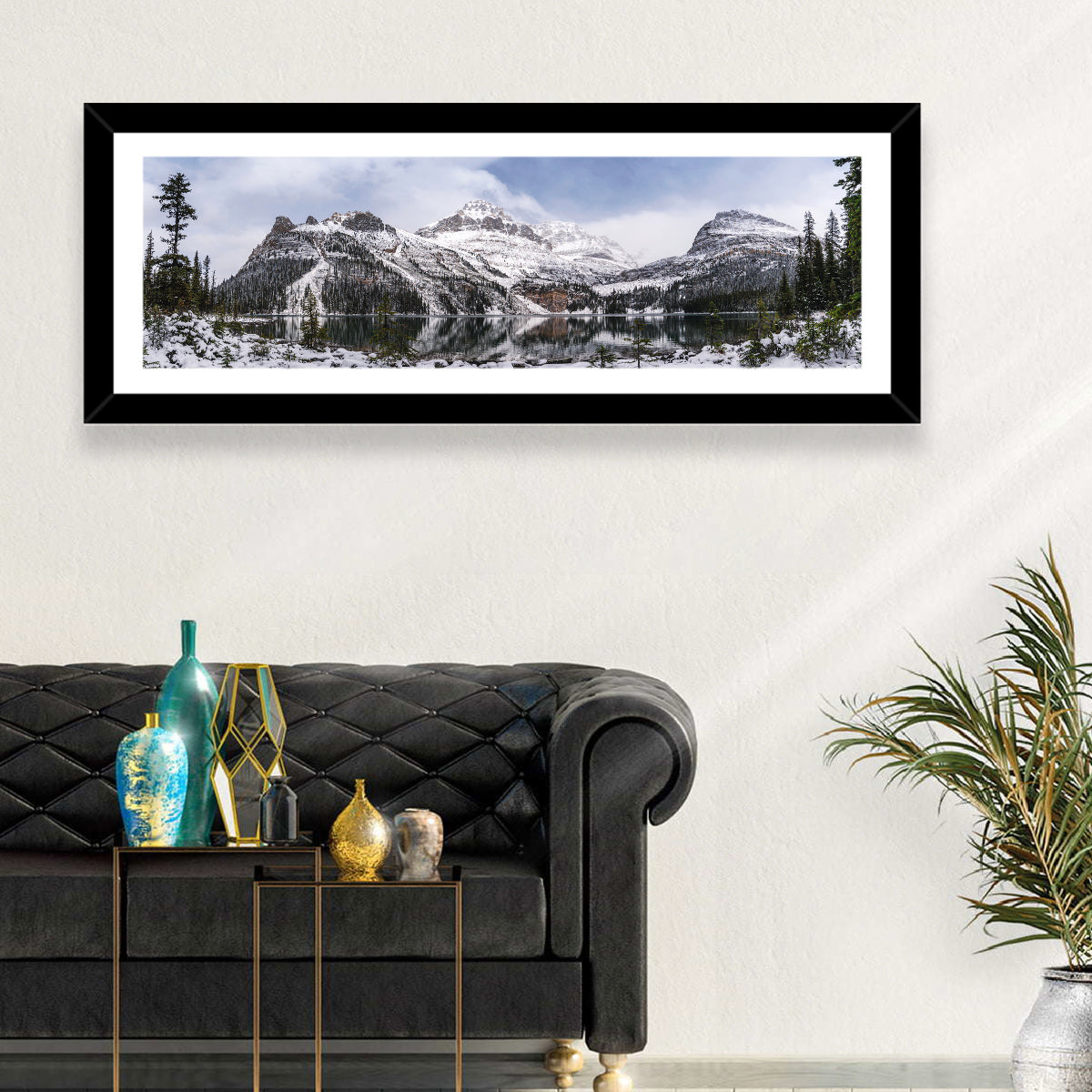 Lake O Hara Winter Reflection Wall Art