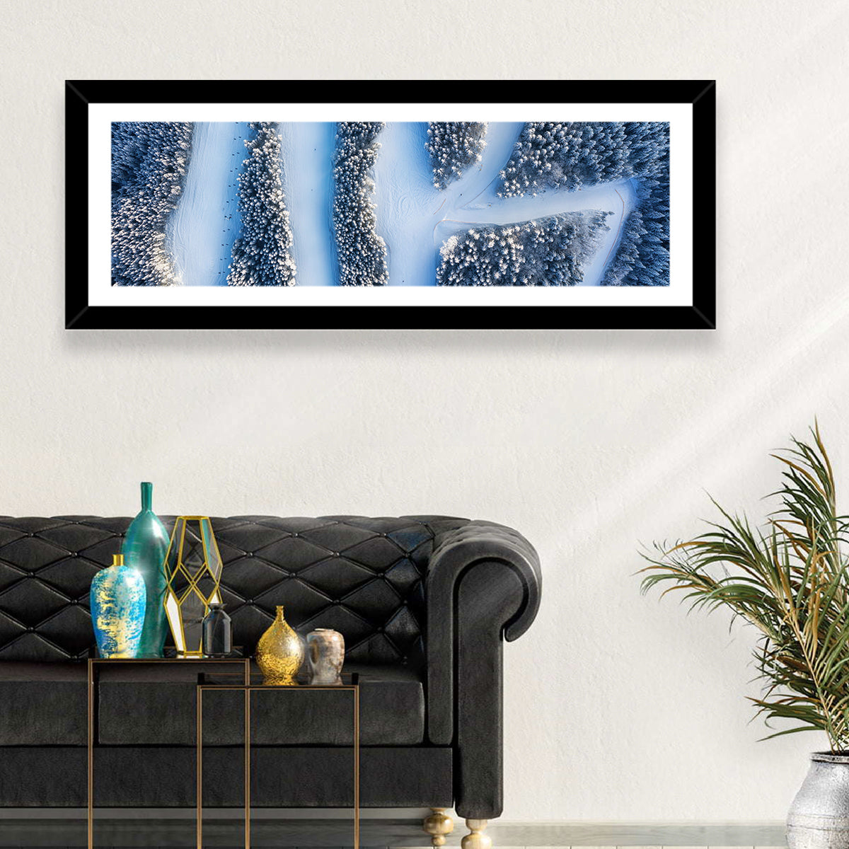 Ski Resort Pathways Wall Art