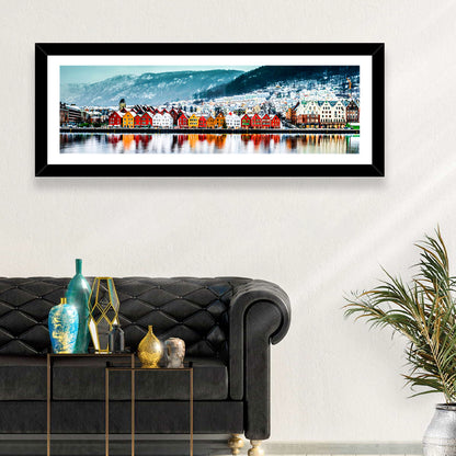 Bryggen Waterfront, Bergen Wall Art