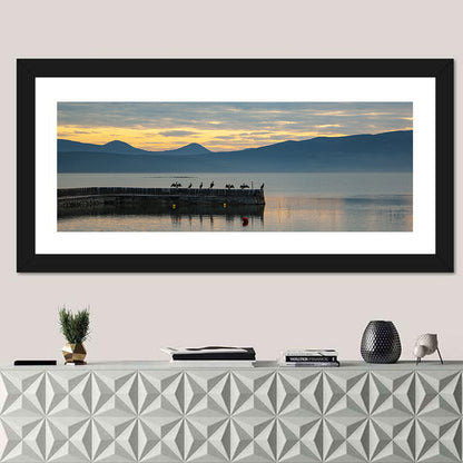 Lake Vrana Pier at Sunset Wall Art