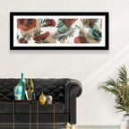 Geometric Tropical Pattern Wall Art