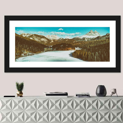 Lago Di Misurina Winter View Wall Art