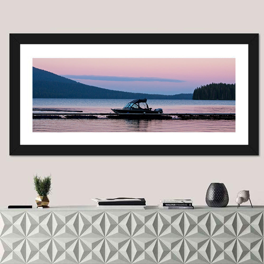 Odell Lake Dock at Twilight Wall Art