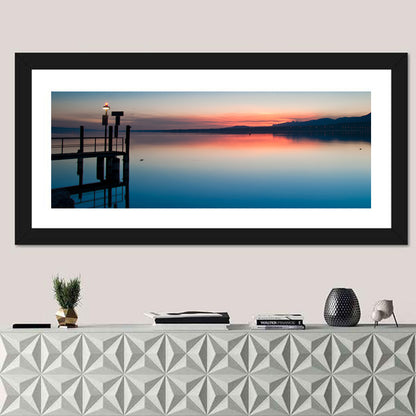 Lake Geneva Sunrise Pier Wall Art