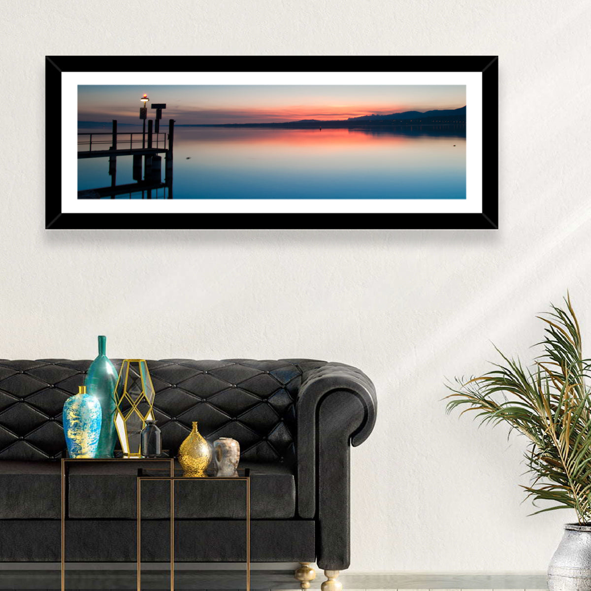 Lake Geneva Sunrise Pier Wall Art