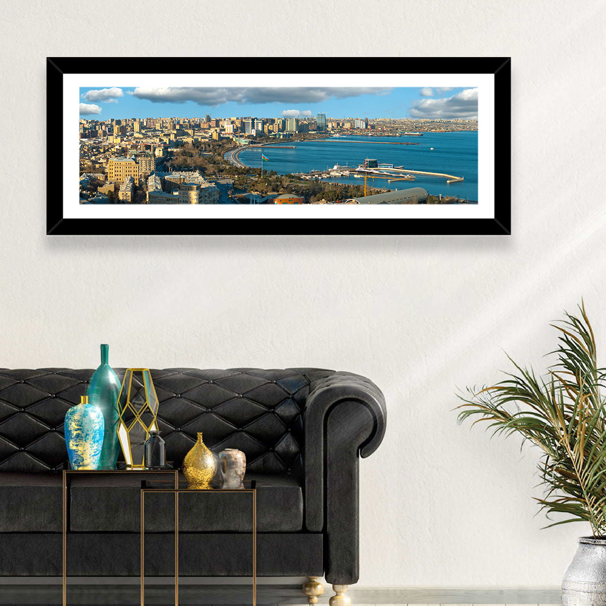Baku Waterfront Skyline Wall Art