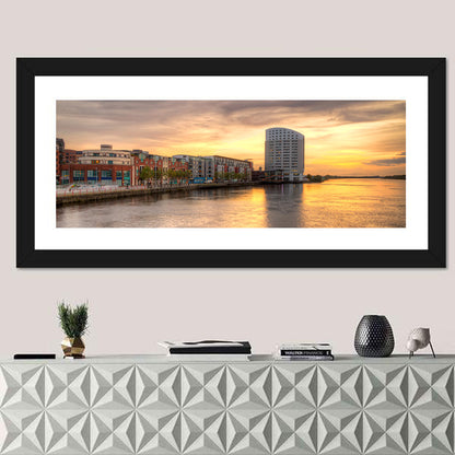 Limerick Riverside at Dusk Wall Art