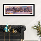 Sydney Harbour Bridge at Golden Twilight Wall Art