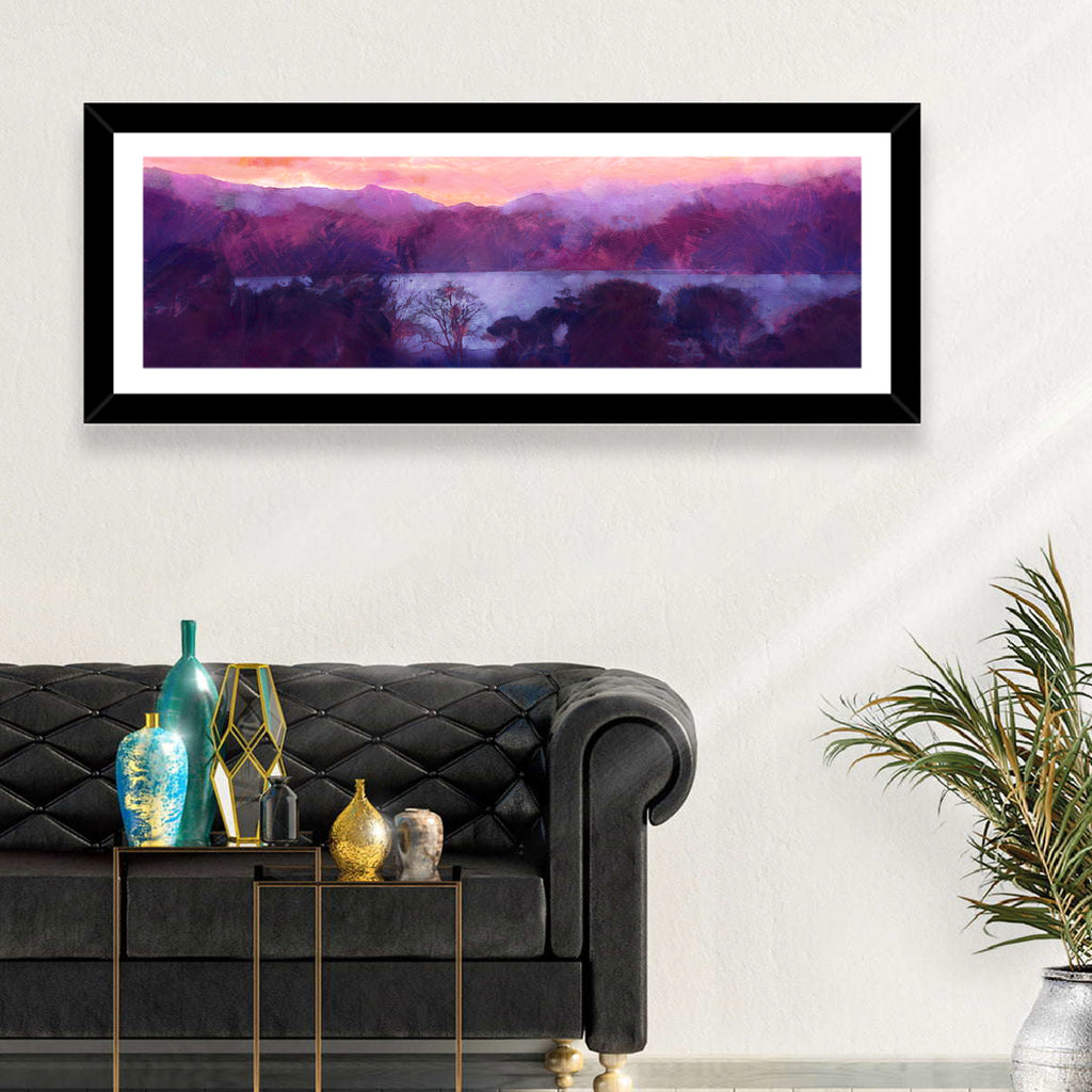 Forest Lake at Dusk Wall Art
