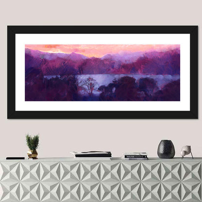 Forest Lake at Dusk Wall Art
