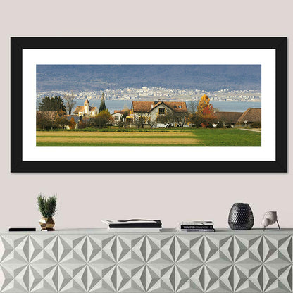 Lake Neuchatel Countryside View Wall Art