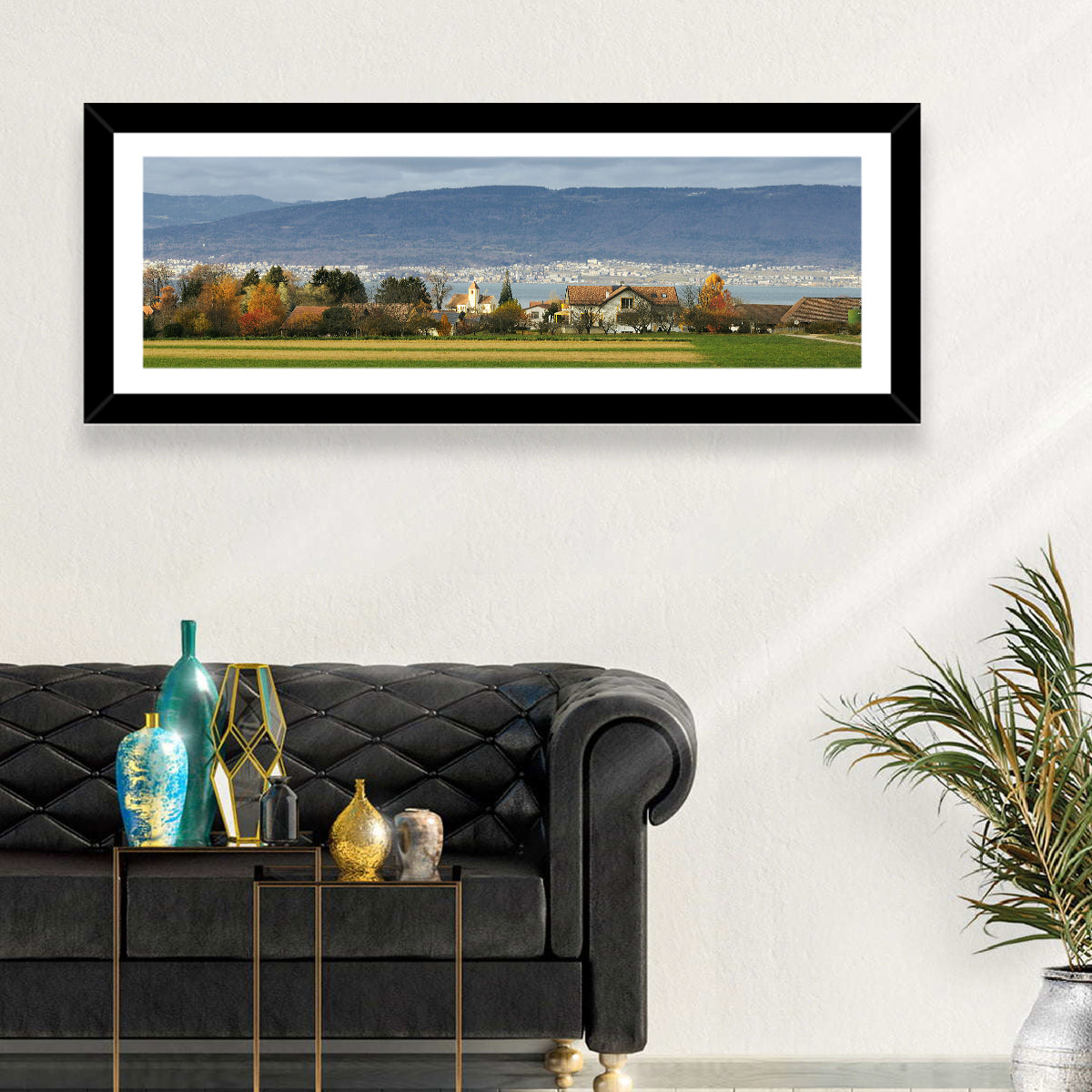 Lake Neuchatel Countryside View Wall Art