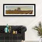 Rustic Provence Lavender Rows at Golden Hour Wall Art