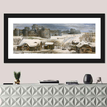 Snowbound Medieval Fortress Wall Art