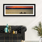 Ottawa River Sunset Canoe Wall Art