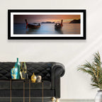 Phi Phi Longtail Boats at Golden Hour Wall Art