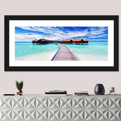 Maldives Overwater Bungalows Wall Art