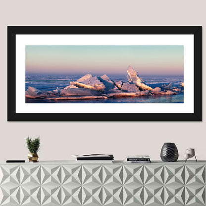 Lake Balkhash Ice Hummocks Wall Art