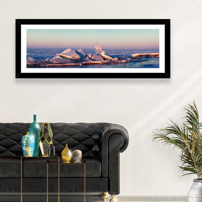 Lake Balkhash Ice Hummocks Wall Art