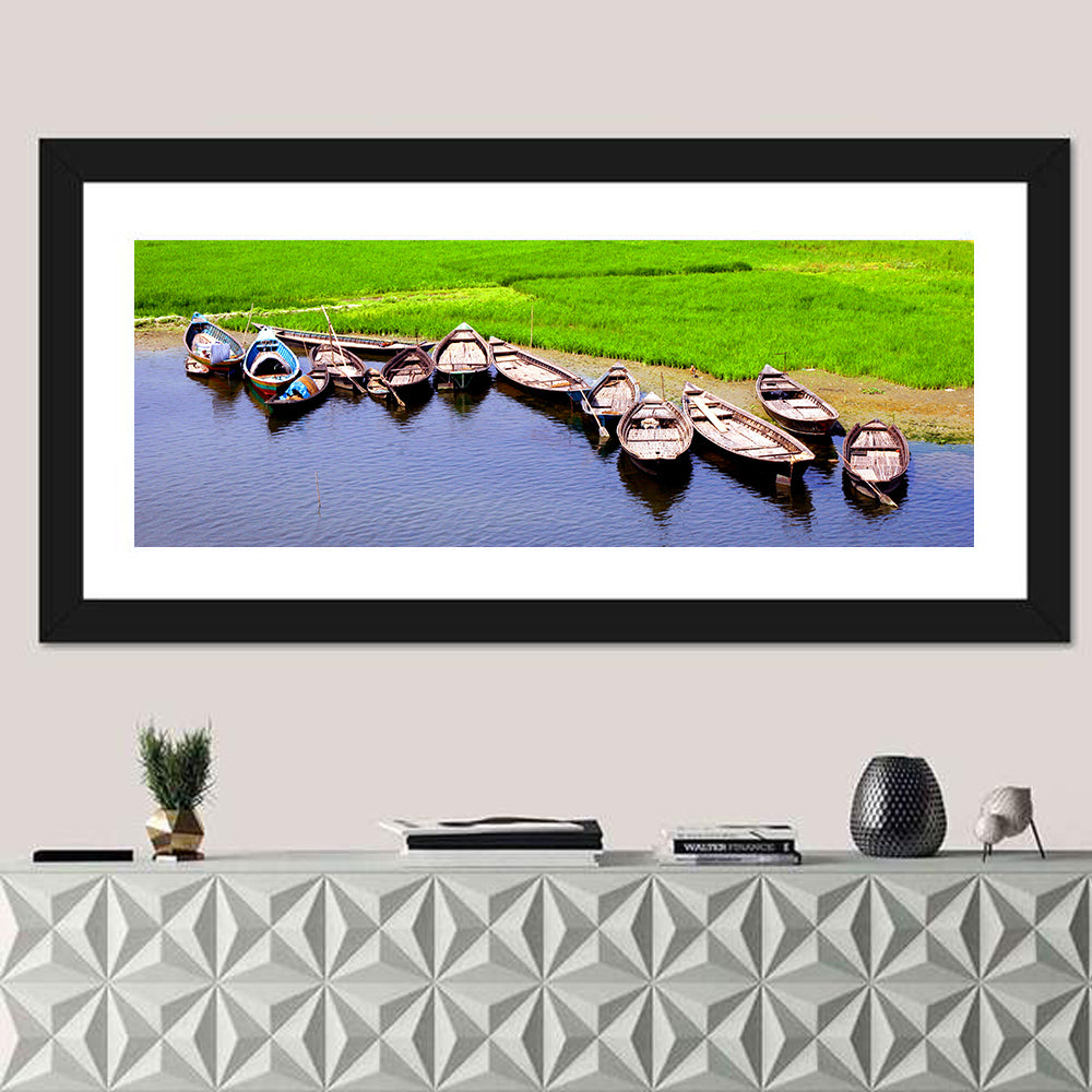 Boats at the Shoreline Wall Art