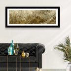 Gold Leaf Workbench Texture Abstract Wall Art