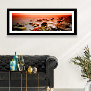 Lake Shore Sunset Wall Art