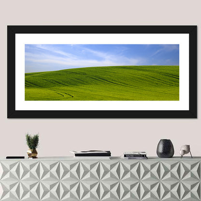 Rolling Green Hill with Blue Sky Wall Art