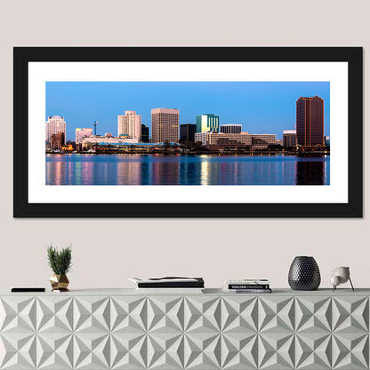 Norfolk Skyline at Twilight Wall Art