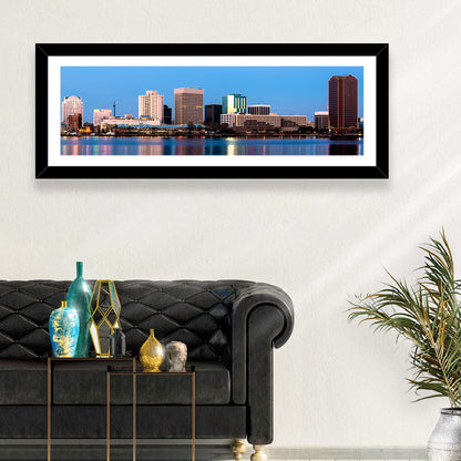 Norfolk Skyline at Twilight Wall Art