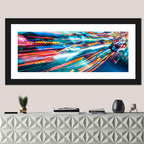 Night Traffic Light Trails Wall Art