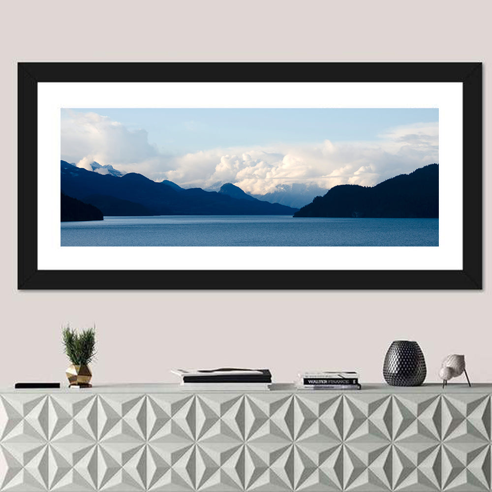 Harrison Lake Morning Clouds Wall Art
