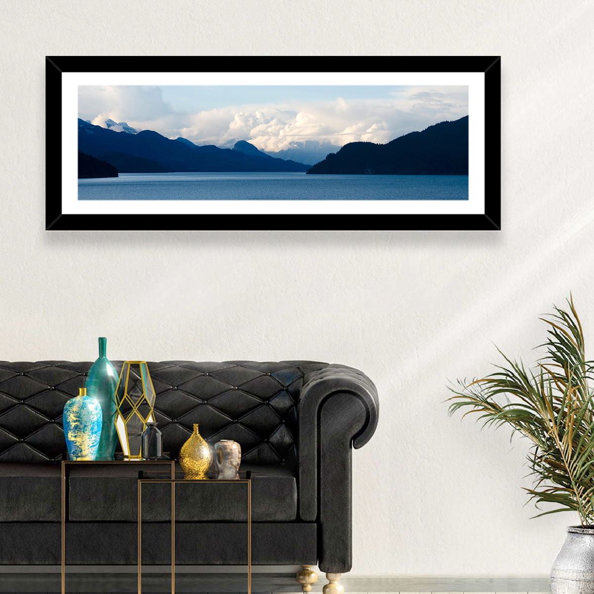 Harrison Lake Morning Clouds Wall Art