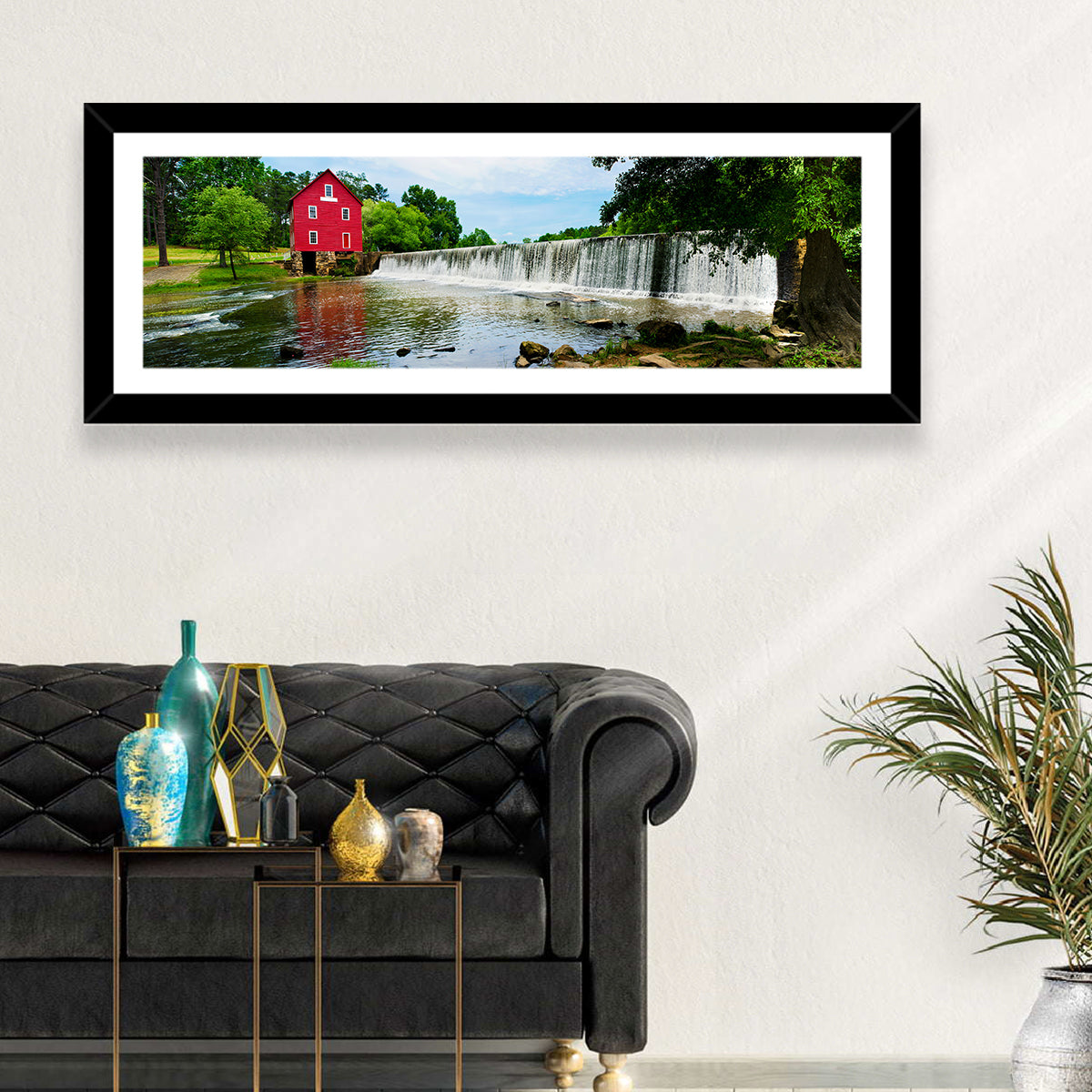 Starrs Mill Atlanta Wall Art in a room, panoramic