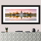United States Capitol Sunrise Reflection Wall Art